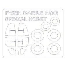 Маска для модели самолета F-86H Sabre Hog (Special Hobby) 1:72