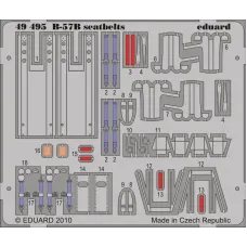 Фототравление 1/48 ремни безопасности для B-57B (Airfix) 1:48