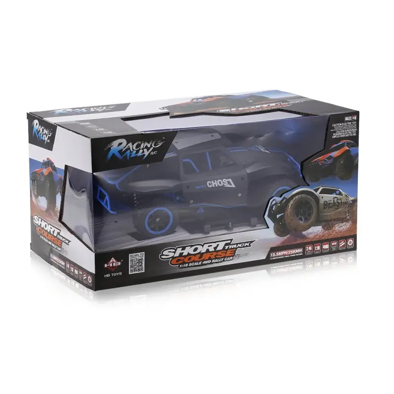 Машинка на радиоуправлении 1:18 HB Toys Ралли 4WD на аккумуляторе (синий)