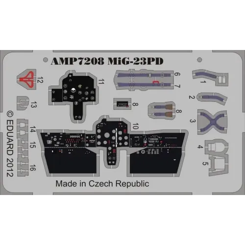 Фототравлення Фототравление на Миг-23ПД (ART Model) (AMP7208) Масштаб: 1:72