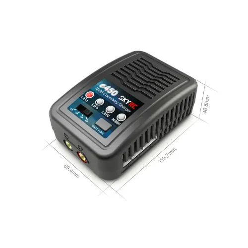 С блоком питания Зарядное устройство SkyRC e450 4A/50W с/БП для Li-Pol/Ni-MH аккумуляторов (SK-100122)