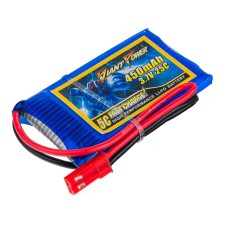 Аккумулятор Giant Power Li-Pol 450mAh 3.7V 1S 25C 4.5x30x53мм JST