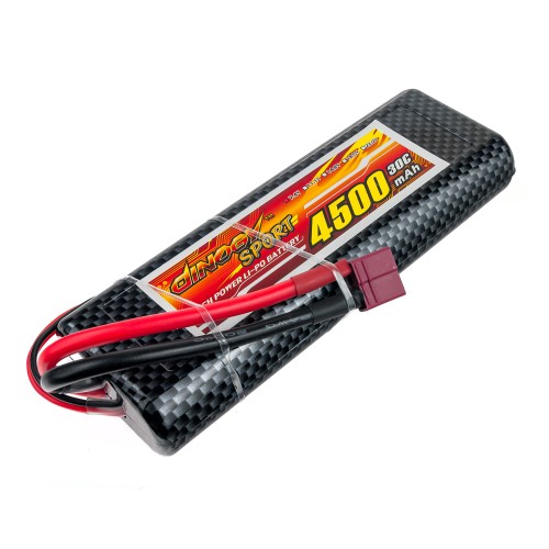 Акумулятори 7,4V LiPo Аккумулятор Dinogy Li-Pol 4500mAh 7.4V 2S 30C Hardcase 25x46x138мм T-Plug