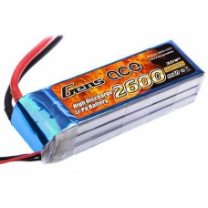 Аккумулятор Gens Ace LiPO 11,1 В 2600 мАч 3S 25C (B-25C-2600-3S1P)