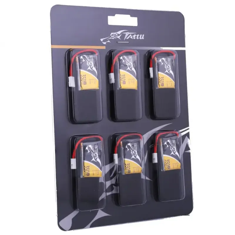 Аккумулятор Tattu LiPO 3,7 В 350 мАч 1S 30C 6 шт (TA-30C-350-1S1P-Molex-6)