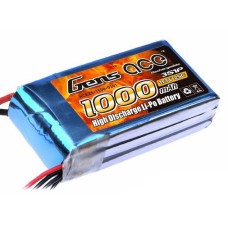 Аккумулятор Gens Ace LiPO 11,1 В 1000 мАч 3S 25C (B-25C-1000-3S1P)