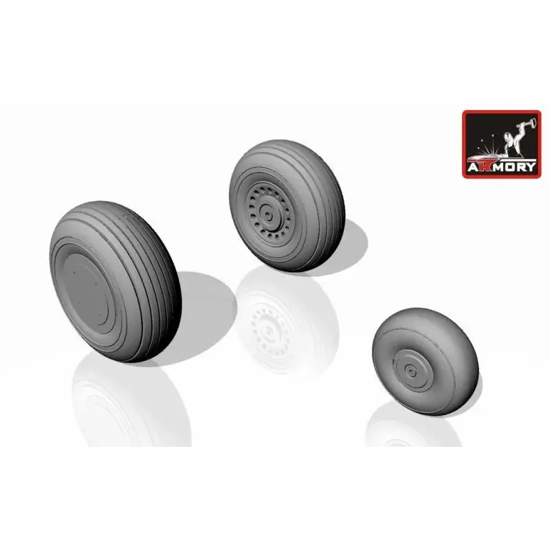 Колеса для A-20G Boston, пізній тип (AR-AW48308) Масштаб: 1:48