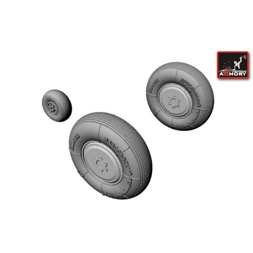 Фототравление Колеса для Як-1 (AR-AW48003) Масштаб: 1:48