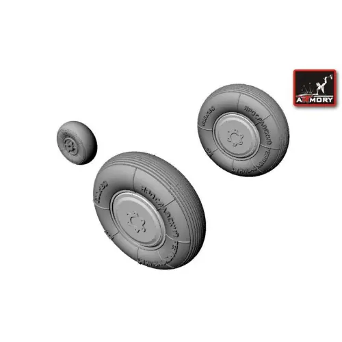 Фототравлення Колеса для Як-1 (AR-AW48003) Масштаб: 1:48