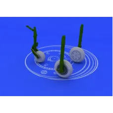 Смоляний набір: Колеса для МіГ-21Ф (Trumpeter) 1:48