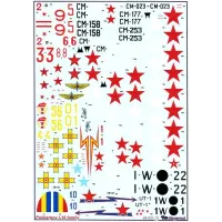 Декаль на самолет Поликарпов И-16 (BD48021) Масштаб:  1:48