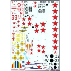 Декаль на літак Полікарпов І-16 (BD48021) Масштаб: 1:48