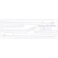 Маска для модели самолета Boeing 737-800 1:144