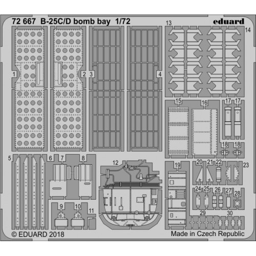 Фототравление Фототравление: Бомболюки для самолета B-25C/D (Airfix) 1:72