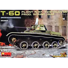 Т-60 з інтер'єром, Свердловського заводу №37. Весна 1942 року 1:35