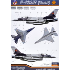 Декаль для самолета F-16AM/BM (RoAF) 1:48