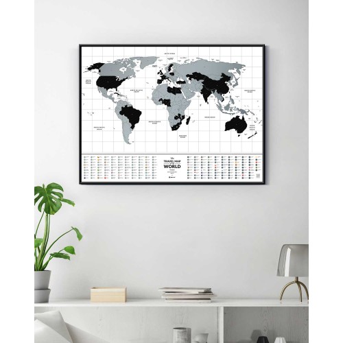 Cкретч карти та постери Скретч Карта Мира Travel Map® Flags World