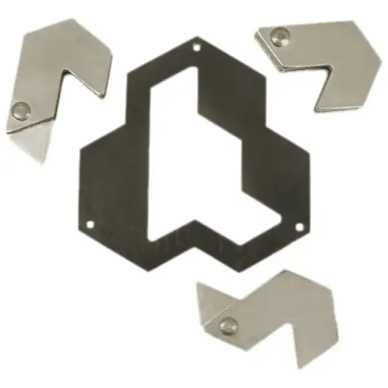 Головоломка 4* Шестикутник (Huzzle Hexagon) | Головоломка з металу