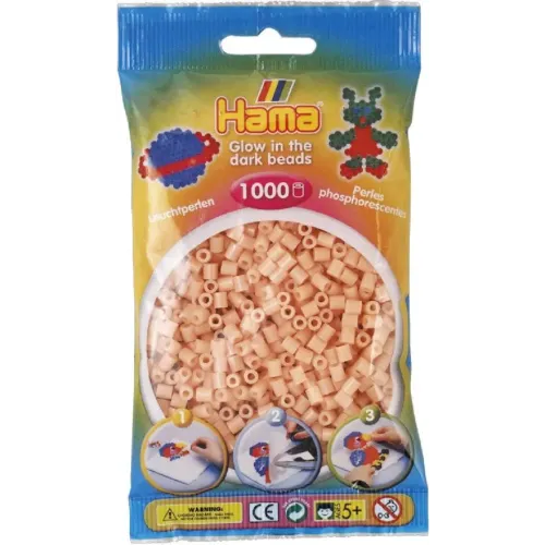 Термомозаика Термомозаїка HAMA Набір червоних намистин що світяться MIDI 5+, 1000шт