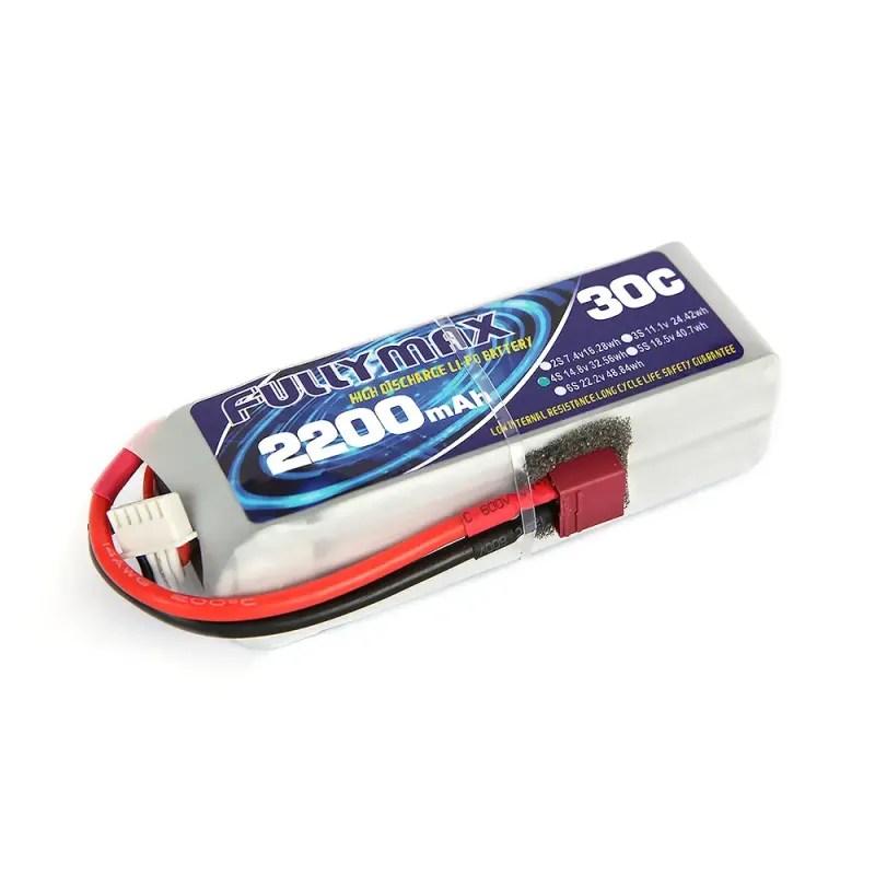Аккумулятор Fullymax 14.8V 2200mAh Li-Po 4S 30C T-plug