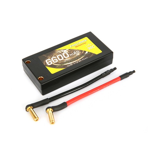 Акумулятори 3,7 V LiPo Аккумулятор Fullymax 3.7V 6600mAh Li-Po 1S2P 90C, HardCase (Shorty Pack, Competition)