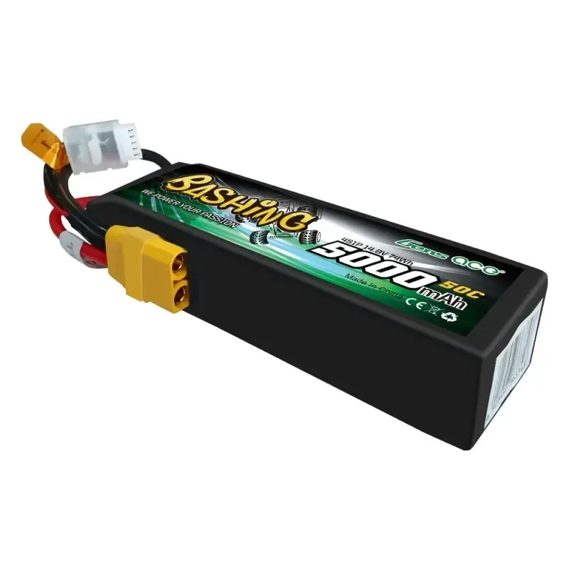 Аккумулятор Gens Ace LiPO 14,8В 5000мАч 4S 50C 137х41х32мм 395г XT90 (B-50C-5000-4S1P-Bashing)