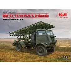 БМ-13-16 на шасси Британского грузовика W.O.T. 8, Вторая мировая война.