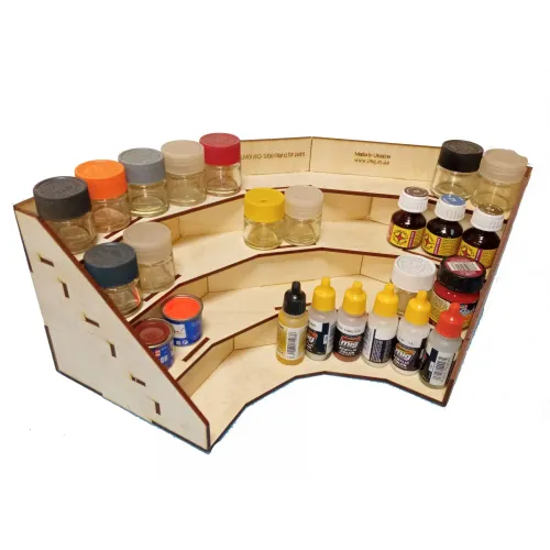 Модульное рабочее место WO-1208 Подставка под краску угловая