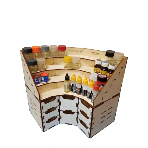 Модульное рабочее место WO-1208 Подставка под краску угловая