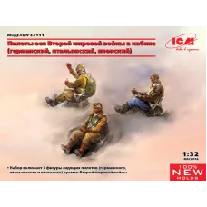 Набор фигурок ICM Пилоты Оси Второй мировой войны в кабине