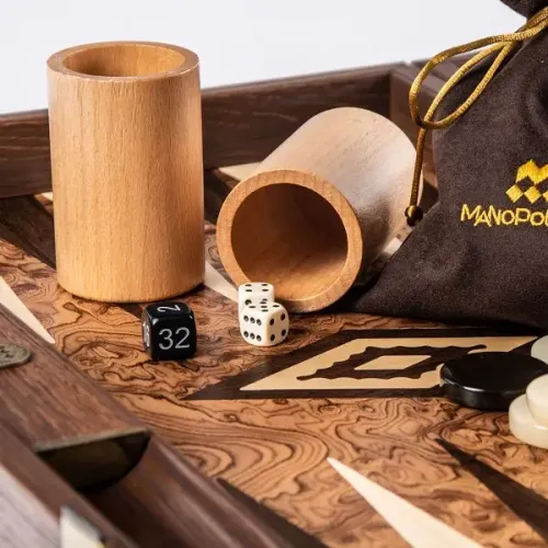 Нарди Нарди Manopoulos BJJ1, горіх, дуб, пластик, коричневий перламутр, 48х30 см