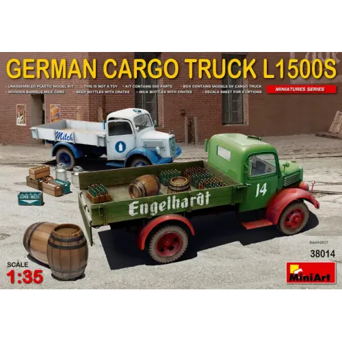 Авто-мото Німецький вантажний автомобіль L1500S з продовольством 1:35