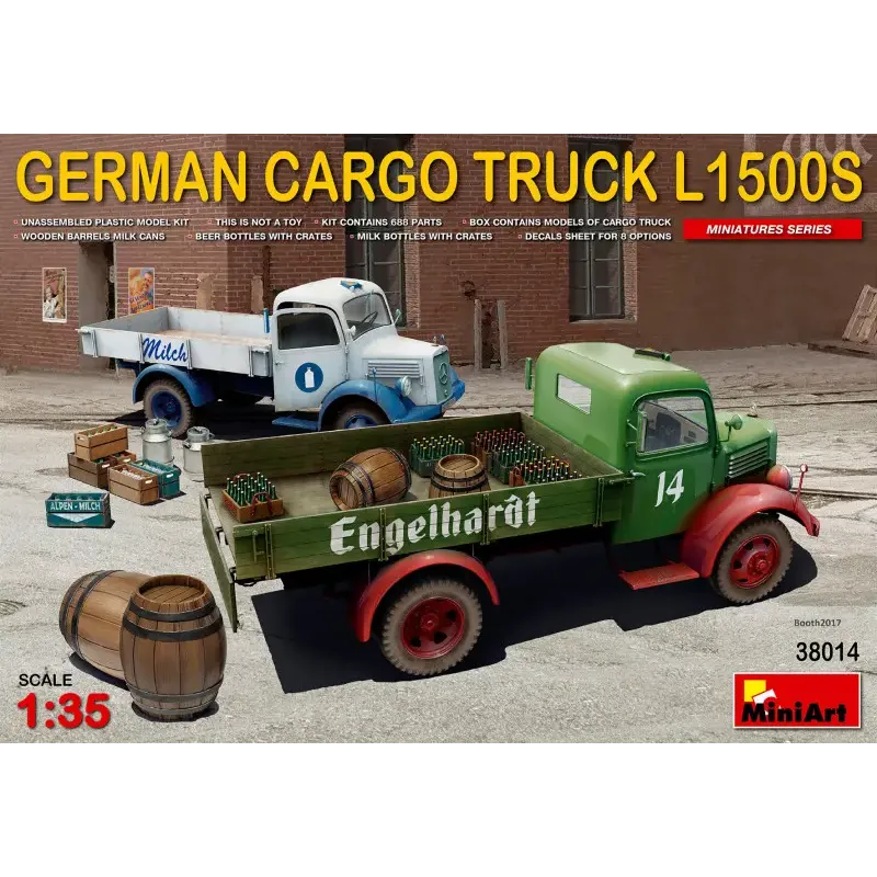 Немецкий грузовой автомобиль L1500S с продовольствием 1:35