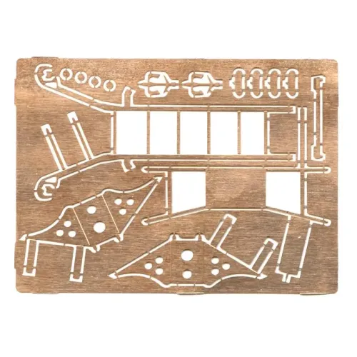 Фототравлення Стремянка МіГ-29, стопорні колодки, стремянка техніка, дзеркала ліхтаря, антена (DAN48502) Масштаб: 1:48