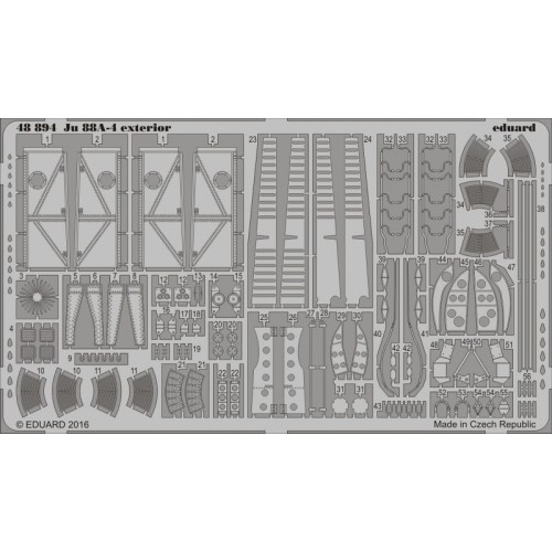 Фототравление Фототравление для самолета Ju 88A-4 экстерьер (ICM) 1:48