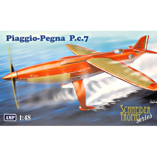 Сборная модель самолета Гоночный гидросамолет Piaggio Pegna PC.7 1:48 1:48