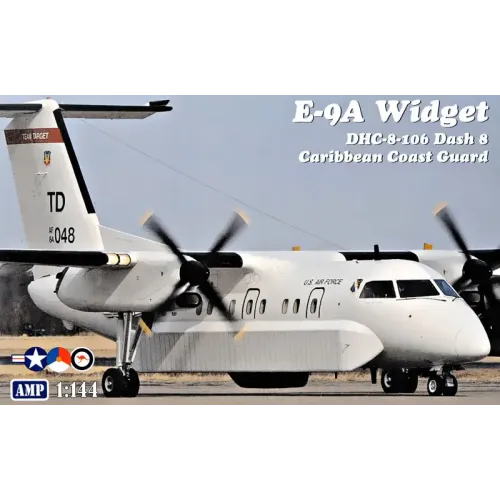 Збірна модель літака Літак спостереження E-9A Widget/DHC-8-106 Dash 8 (Карибська берегова охорона) 1:144 1:144