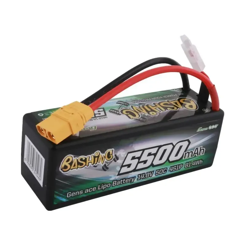 Аккумулятор Gens Ace LiPO 14,8В 5500мАч 4S 50C 139х46х49мм 466г XT90 (B-50C-5500-4S1P-HardCase-14)