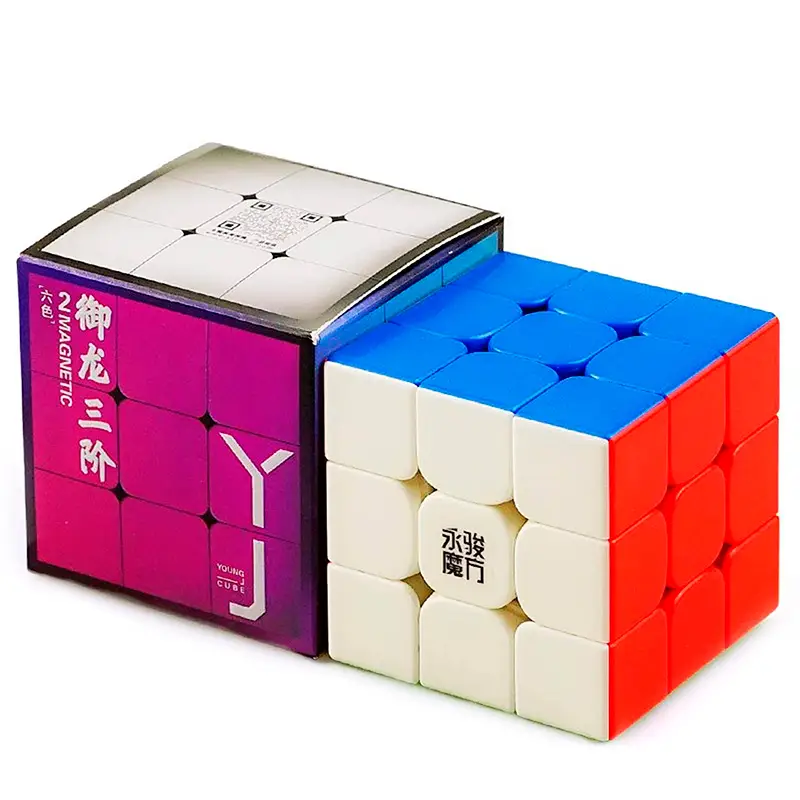 YJ 3x3 YuLong V2 Magnetic Stickerless | Кубик ЮЛонг 3x3 магнітний Кубик ЮЛонг 3x3