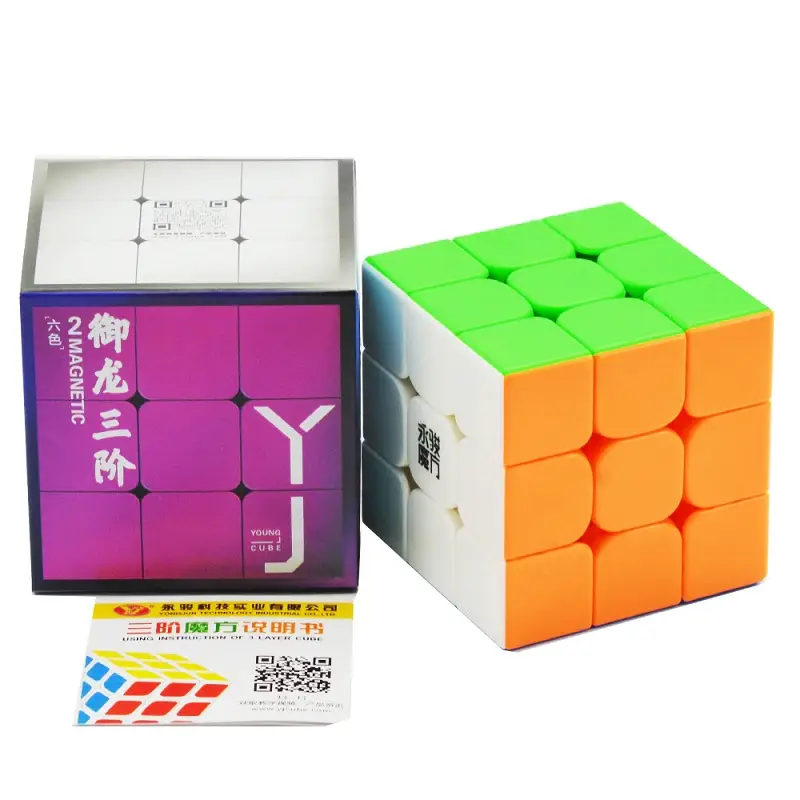 YJ 3x3 YuLong V2 Magnetic Stickerless | Кубик ЮЛонг 3x3 магнітний Кубик ЮЛонг 3x3