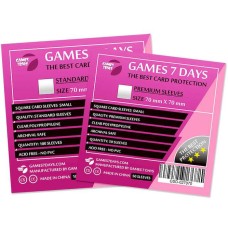 Протектори для карт Games7Days (70 х 70 мм, Square Small, 50 шт.) (PREMIUM)