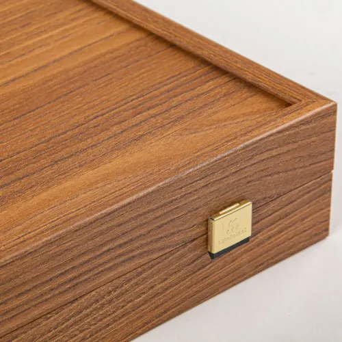 Нарди BJJ2 нарди "Manopoulos", дуб, горіх дерево, ручна робота, коричневий перламутор, фішки пластик 48х30см, 2,8 кг