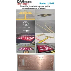 Фототравление: Трафарет для нанесения разметки на бетонке аэропорта 1:144