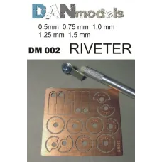 Ревитер для имитации клепки (5 дисков с разным шагом «клепки»)