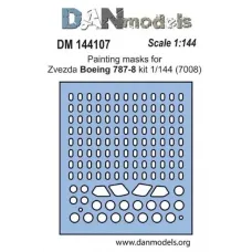 Маска для модели самолета "Боинг 787-8" (Zvezda) 1:144