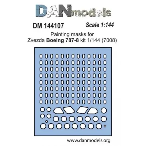 Декали Маска для модели самолета "Боинг 787-8" (Zvezda) 1:144