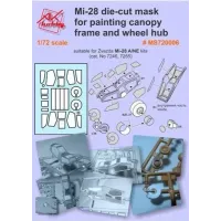 Маска для модели вертолета МИ-28 (Zvezda) 1:72