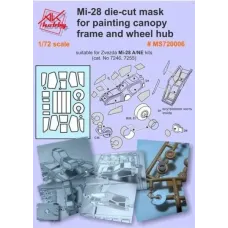Маска для модели вертолета МИ-28 (Zvezda) 1:72