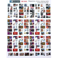 Матеріал для діорам з паперу: журнали, гральні карти 1:35