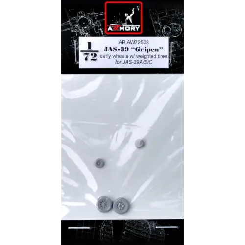Наборы деталировки Колеса для самолета JAS-39 "Gripen", ранний тип 1:72